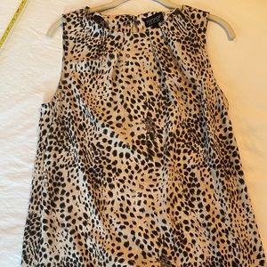 Topshop leopard shift dress